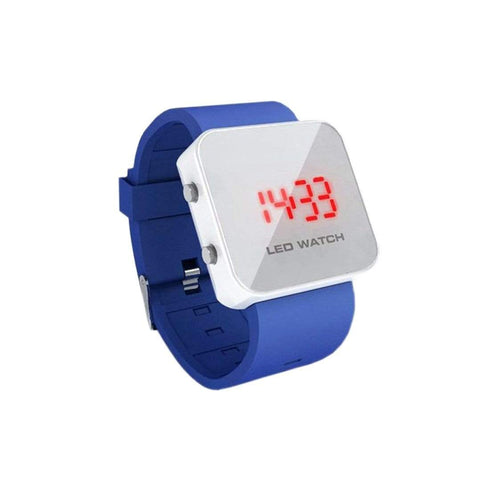 AussieSuperStore Homeware Supplies SOFTech - LED Mirror Silicone Watch Blue SOFTech - LED Mirror Silicone Watch Blue | Unisex Fashion Watches CBMIRLEDWTCHBLU